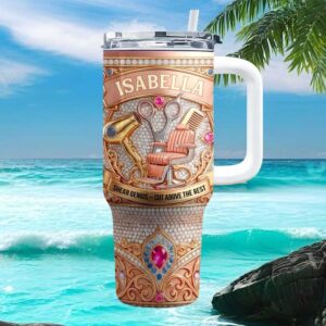 Personalized Hair Stylist Tumbler Shear Genius Barber Design with Custom Name