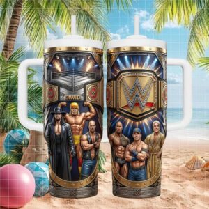 Personalized WWE Legends Era Superstars 40oz Tumbler with Handle
