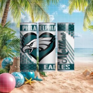 Philadelphia Eagles Heart Logo Personalized Matthews Tumbler