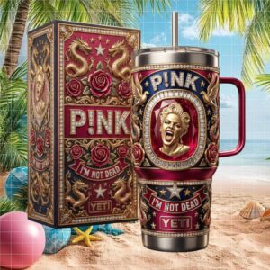 P!nk I'm Not Dead Goddess Tribute Jewel Encrusted Tumbler