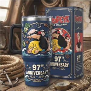 Popeye the Sailor Man 97th Anniversary Limited Edition 40oz Tumbler
