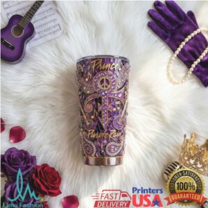 Prince Purple Rain Signature Paisley 40oz Tumbler Design