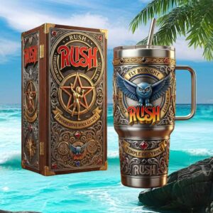 RUSH Band 58th Anniversary “Progressive Rock Legacy” Engraved 40oz Tumbler & Display Box