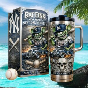 Rat Fink x New York Yankees Limited Edition Hot Rod Style Collector Tumbler