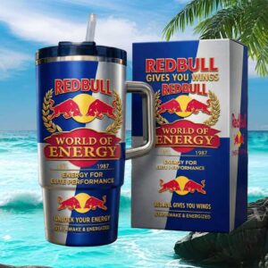 Red Bull Energy World of Energy Performance 40oz Stainless Steel Travel Tumbler