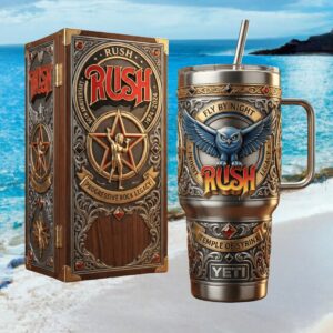 Rush 50th Anniversary 1974 2024 Progressive Rock Legacy 40oz Tumbler
