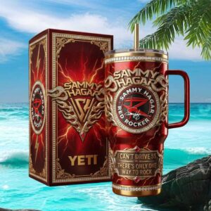 Sammy Hagar Red Rocker “I Can't Drive 55” Custom Yeti Tumbler