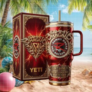Sammy Hagar The Red Rocker I Can't Drive 55 Custom Yeti Drinkware