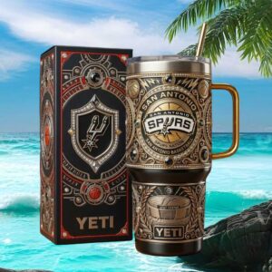 San Antonio Spurs NBA “Spurs Nation” AT&T Center Custom 40oz Tumbler