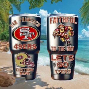 San Francisco 49ers Faithful To The Bay Personalized Fan Tumbler