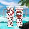 Hello Kitty x Kansas City Chiefs 40oz Tumbler Red & Gold NFL Fan Gift Hello Kitty x Kansas City Chiefs 40oz Tumbler Red & Gold NFL Fan Gift