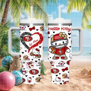 San Francisco 49ers Hello Kitty Tumbler 49ers Faithful Cute Football Gift