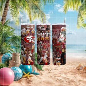 San Francisco 49ers Player Collage Sports Fan 20oz Tumbler