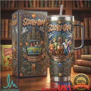 Scooby Doo 57th Anniversary Mystery Machine & Gang Haunted Mansion 40oz Tumbler