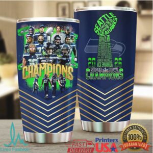 Seattle Seahawks Super Bowl Champions 2026 Commemorative Stainless Steel Tumbler Seattle Seahawks Super Bowl Champions 2026 Commemorative Stainless Steel Tumbler