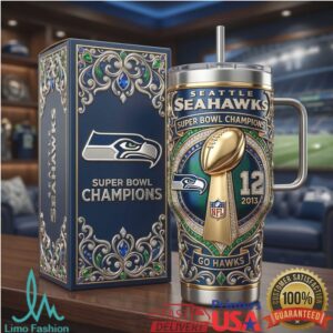 Seattle Seahawks Super Bowl Champions XLVIII Commemorative 40oz Tumbler
