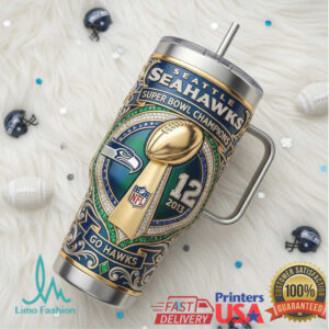 Seattle Seahawks Super Bowl Champions XLVIII Commemorative 40oz Tumbler