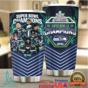 Seattle Seahawks Super Bowl LX Champions Players Edition Insulated Travel Tumbler Seattle Seahawks Super Bowl LX Champions Players Edition Insulated Travel Tumbler
