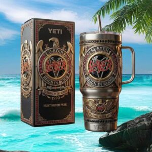 Slayer Reign In Blood Seasons In The Abyss 3D Embossed Yeti Tumbler