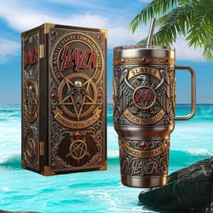 Slayer Thrash Metal Legacy Reign In Blood 45th Anniversary Commemorative Tumbler