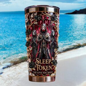 Sleep Token “The Love You Want” Gothic Stained Glass Aesthetic Tumbler