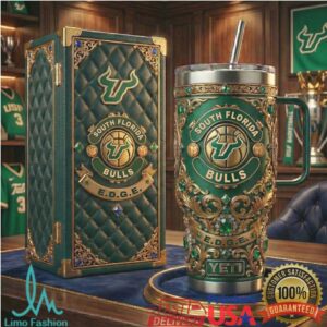 South Florida Bulls USF EDGE Luxury 3D Sculpted Collegiate Sport Tumbler