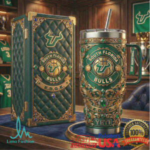 South Florida Bulls USF EDGE Luxury 3D Sculpted Collegiate Sport Tumbler