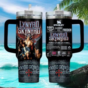 Stanley Style Lynyrd Skynyrd Band Photo Southern Rock Freedom Tumbler