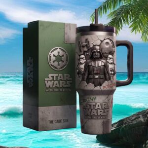 Star Wars Darth Vader The Dark Side 40oz Tumbler with Handle and Straw