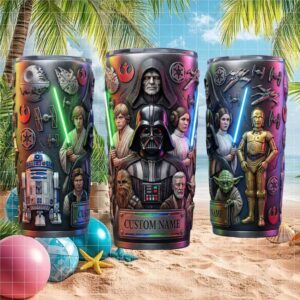 Star Wars Galactic Empire vs Rebel Alliance Custom Name Tumbler