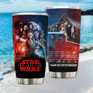 Star Wars The Last Jedi Cast Signed Thank You For The Memories Design