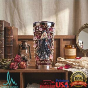 Stevie Nicks Bohemian Rose Stained Glass Style Tumbler Wrap