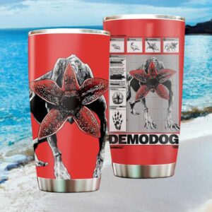 Stranger Things Demodog Anatomy Science Diagram Red & White Tumbler