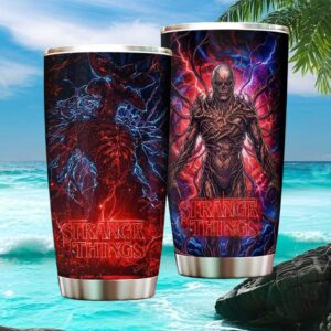 Stranger Things Vecna & Demogorgon Upside Down Horror Art Tumbler