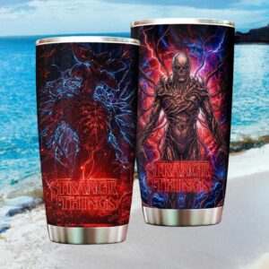 Stranger Things Vecna & Mind Flayer Red Lightning Horror Tumbler
