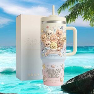 Stray Kids Anniversary Edition 2018 2026 K Pop SKZOO 40oz Tumbler