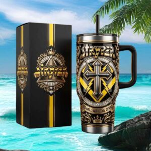 Stryper “To Hell With The Devil” Christian Metal 3D Graphic 40oz Tumbler