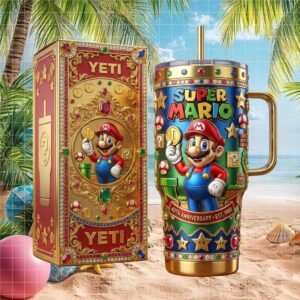 Super Mario 40th Anniversary Collector's Edition Gold & Gem Tumbler