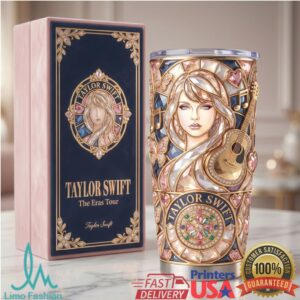 Taylor Swift The Eras Tour Inspired Mosaic Art 40oz Tumbler with Handle