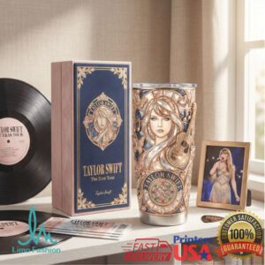 Taylor Swift The Eras Tour Inspired Mosaic Art 40oz Tumbler with Handle