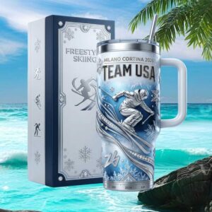 Team USA Freestyle Skiing Milano Cortina 2026 Commemorative Luxury Tumbler