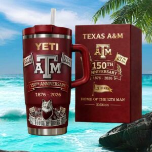 Texas A&M Home of the 12th Man 150th Anniversary 40oz Insulated Tumbler