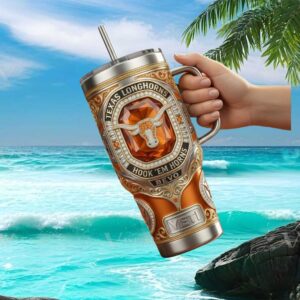 Texas Longhorns “Hook 'Em” 3D Gemstone Collegiate Fan Tumbler