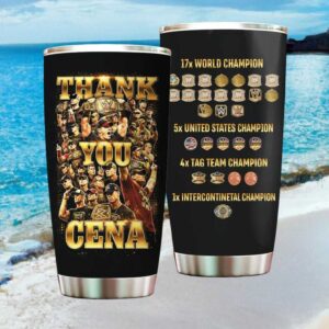 Thank You John Cena WWE Retirement Career Stats & Titles Tribute Tumbler