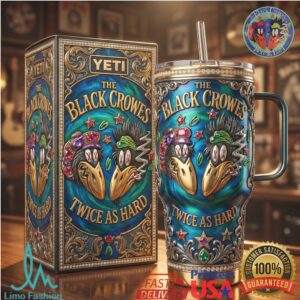 The Black Crowes “Twice As Hard” Retro 3D Embossed 40oz Tumbler