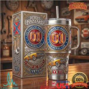 The Dukes of Hazzard General Lee 01 Custom 3D Retro Racing Tumbler