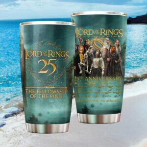 The Fellowship of the Ring 25th Anniversary 2001 2026 Signatures Tumbler