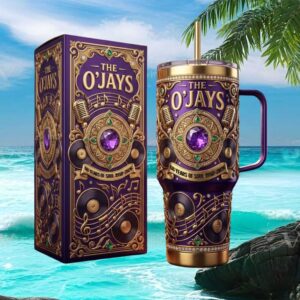 The O'Jays 68 Years of Soul 1958 2026 Anniversary Purple & Gold Music Tumbler
