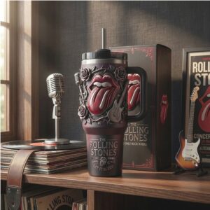 The Rolling Stones “Let It Bleed” 3D Mouth Logo 40oz Tumbler