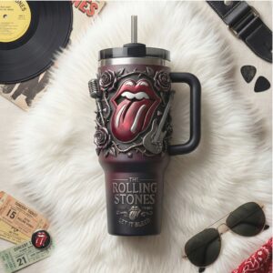 The Rolling Stones “Let It Bleed” 3D Mouth Logo 40oz Tumbler